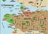 Map of Vancouver Canada
