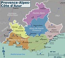 Provence Alpes Côte Azur ≡ Voyage - Carte - Plan