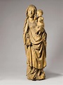 AN EARLY 16TH CENTURY WOOD FIGURE OF THE VIRGIN WITH CHILD FROM THE ...