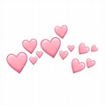 freetoedit pink hearts heart pinkemoji sticker by @snmyart