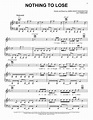 Nothing To Lose Sheet Music | Jamal & P. Labelle | Piano, Vocal ...