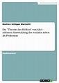 Die "Theorie des Helfens" von Alice Salomon. Entwicklung der Sozialen ...