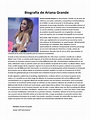Biografía de Ariana Grande | Música pop | Música grabada