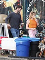 LUCY BOYNTON and David Corenswet at a Break on the Set of The Greatest ...