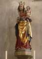 Gothic statue of the Madonna and her Child, 1430 ca., in the ...
