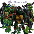 6pcs Teenage Mutant Ninja Turtles Action Figures Classic Collection ...