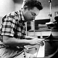 Russ Freeman at an unknown recording session, circa 1955... | Blues ...