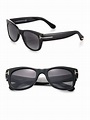 Tom ford Cary 52mm Round Sunglasses in Black for Men | Lyst