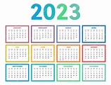 Calendario 2023 Pdf Verticale - IMAGESEE