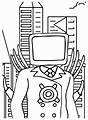 Titan TV Man Coloring Page to Print - Free Printable Coloring Pages