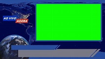 Layout De Jornal Chroma Key [Efeito Telejornal] Green Screen / Fundo ...