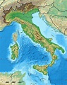 Mapa de Italia físico y político - Queverenitalia.com