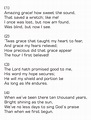 Printable Amazing Grace Song Lyrics | Amazing grace lyrics, Amazing ...