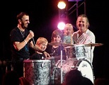 Ringo Starr and his grandsons Sonny, Louie & Rock being held by Ringo's ...