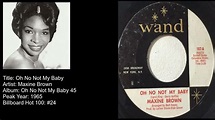 Maxine Brown -Oh No Not My Baby - YouTube
