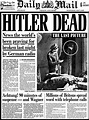 History unfolds on Daily Mail pages from the day Adolf Hitler died 70 ...
