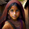 Beautiful indian village girl | Image by GleamingTarsier | Genmo
