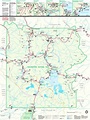 Large detailed map of Yellowstone