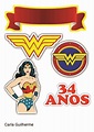 TOPO MULHER MARAVILHA | Wonder woman birthday, Wonder woman party ...