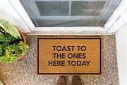 Toast to the Ones Here Today Memories Doormat Music - Etsy India