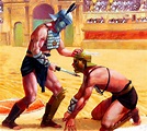 Gladiators in the ring | Roman gladiators, Ancient war, Roman empire