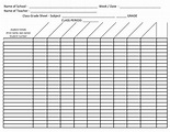 Printable Grade Sheet | Templates at allbusinesstemplates.com