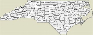 Map of North Carolina Counties - Free Printable Maps