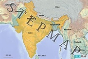 StepMap - Indien gesamt - Landkarte für Indien