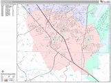 Mansfield Texas Wall Map (Premium Style) by MarketMAPS