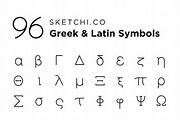 Greek & Latin Symbols Icon Set | Latin symbols, Symbols, Icon set