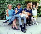 Leonard Nimoy and his family offering the traditional Vulcan salute. (L ...