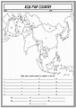 8 Asia Blank Map Worksheets Printable - Free PDF at worksheeto.com