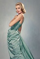Grace Kelly Mint Green Satin Formal Celebrity Dress 1950s Fashion ...