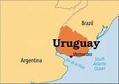 Capital of Uruguay map - Uruguay capital map (South America - Americas)