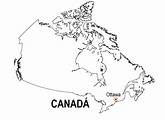 Blog de Biologia: Mapa de Canadá para colorear