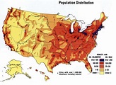 Densità della popolazione la mappa USA - Stati Uniti densità di ...