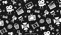 Film Icons Seamless Pattern Vector Download