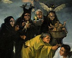 The Witches' Sabbath, 1797-1798 Painting by Francisco Goya - Pixels