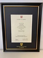 Trinity College Certificate Frame - Ryder & Amies