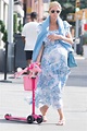 Pregnant Nicky Hilton Puts Baby Bump on Display in Floral Dress During ...