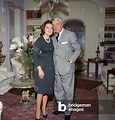 Vittorio De Sica at home with his daughter Emi, Italy, 1961 (photo) by