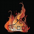 Royalty Free House Fire Burning Drawing Clip Art, Vector Images ...