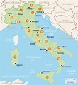 Detailed Map Of Italy Cities | secretmuseum