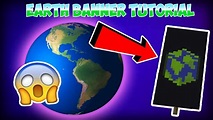 Minecraft Banner Tutorial - How to make an Earth Banner - YouTube