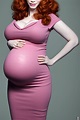 Christina Hendricks Pregnancy and Fashion · Creative Fabrica