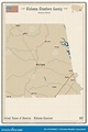 Mapa Del Condado De Chambers En Alabama Ilustración del Vector ...