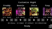 five Nights Freddy 1: 1987 custom night - YouTube