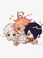 " The Promised Neverland , Chibi Ray Emma Norman" Sticker for Sale by ...