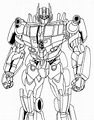 Optimus Prime Coloring Page at GetDrawings | Free download