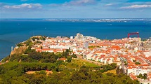 Vista aérea de Almada, Portugal